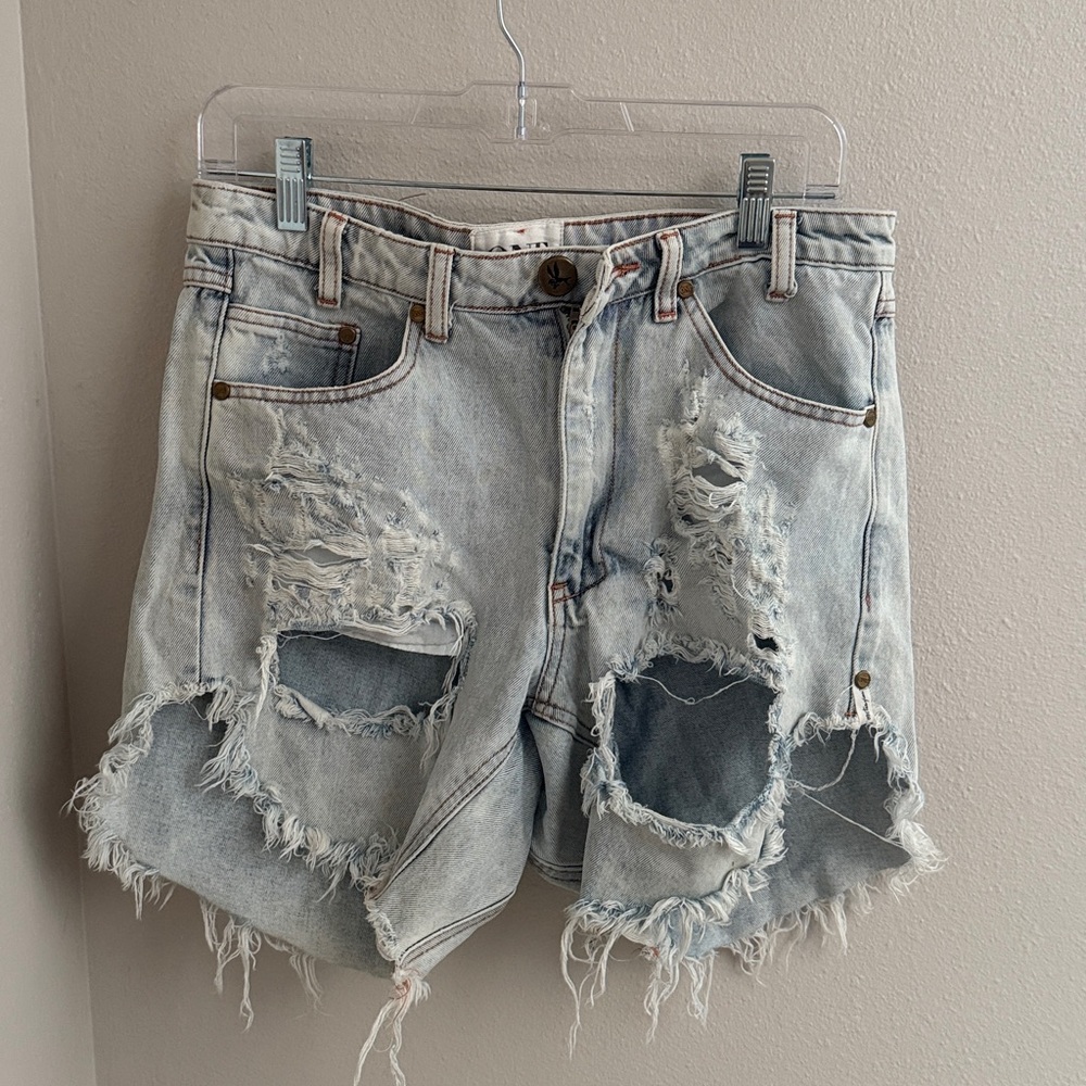 One teaspoon Frankie’s Distressed Denim Shorts